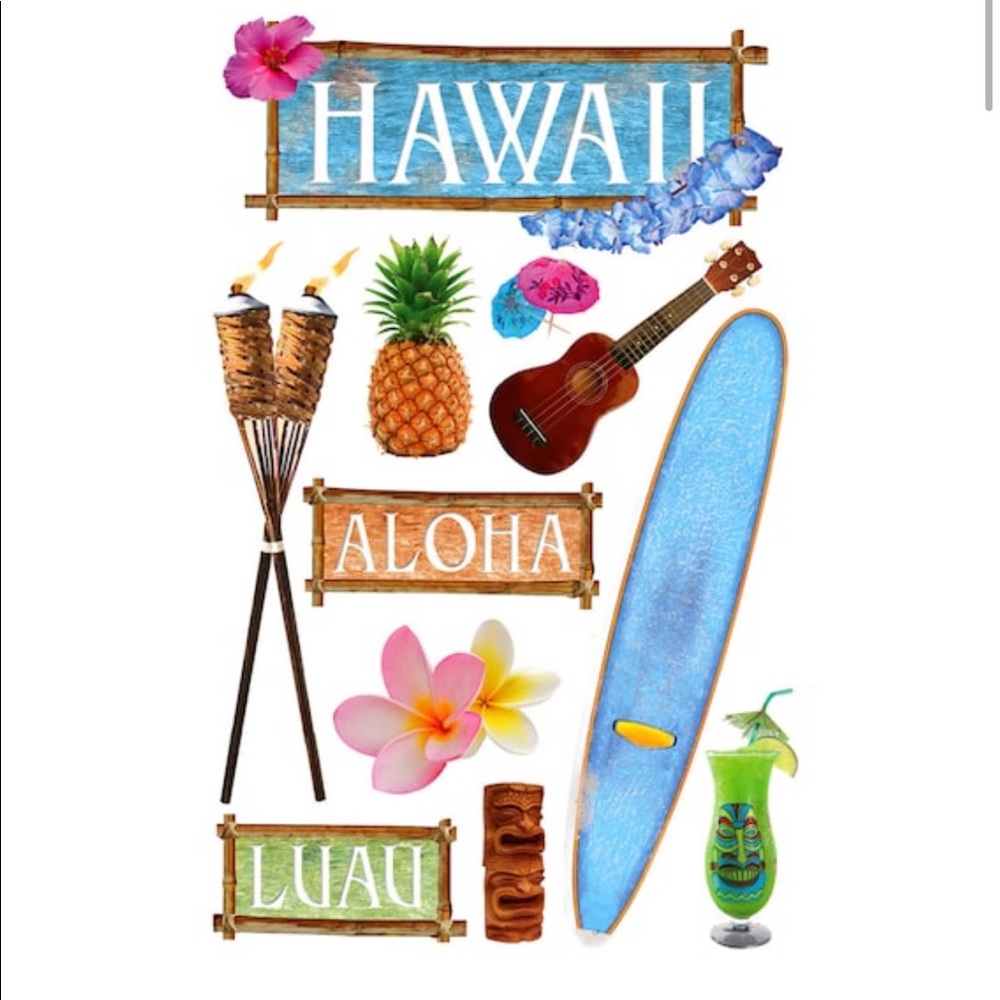 Paperhouse Hawaii 3D Stickers